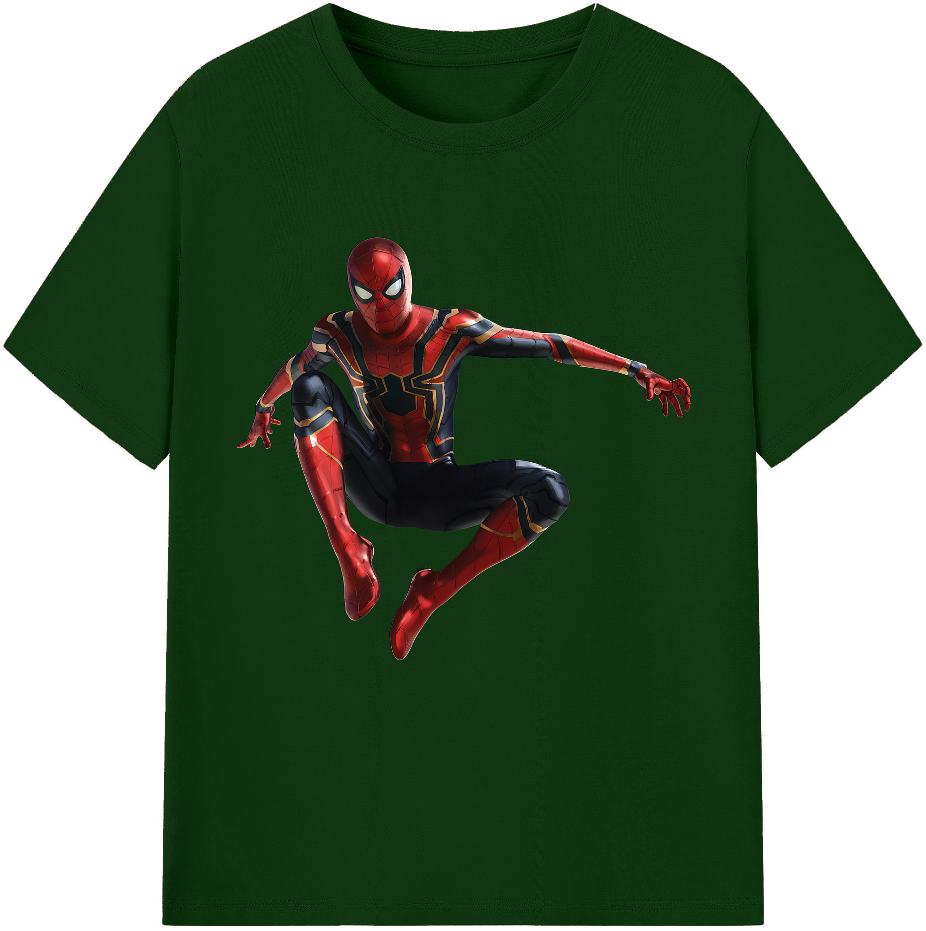 （画像用） Spider Man スパイダーマン 綿100％半袖Tシャツ（フロントプリント）